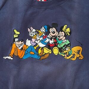 Disney Embroidered Crew Neck Sweatshirt